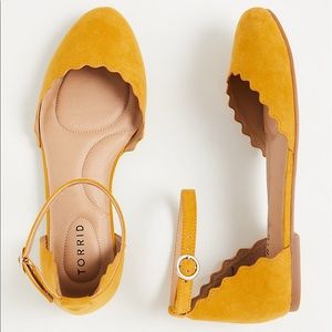 Torrid WW Scalloped Ankle Strap Flats